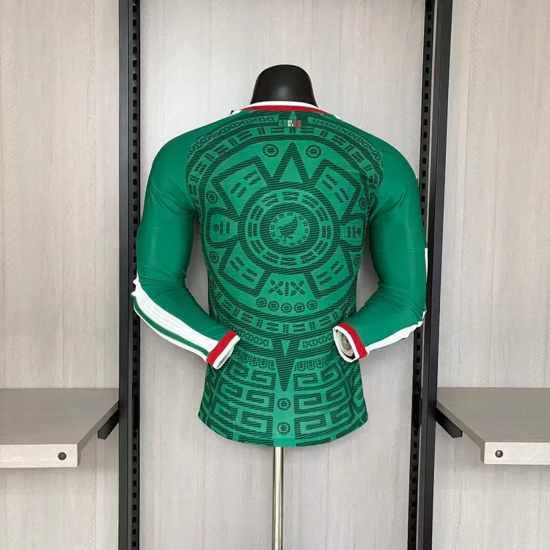 Camisa México Home 2026 Manga Longa - Versão Jogador