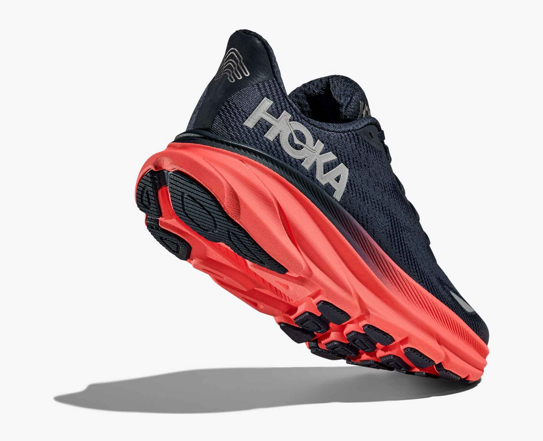 Hoka Clifton 9 GORE TEX - Azul Marinho/Laranja Avermelhado
