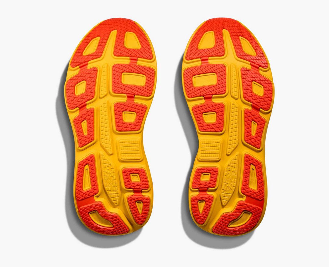 Hoka Bondi 9 - Branco/Amarelo Mostarda