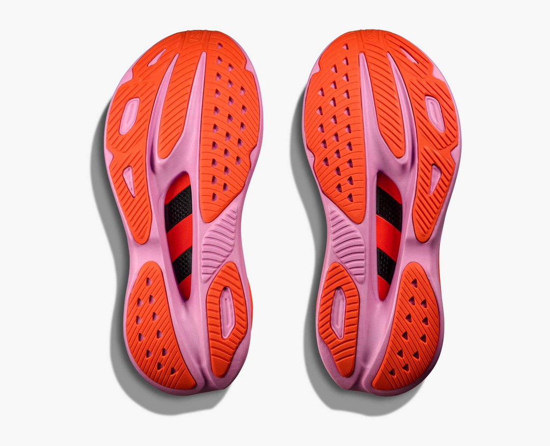 Hoka Skyward X - Branco/Laranja/Rosa