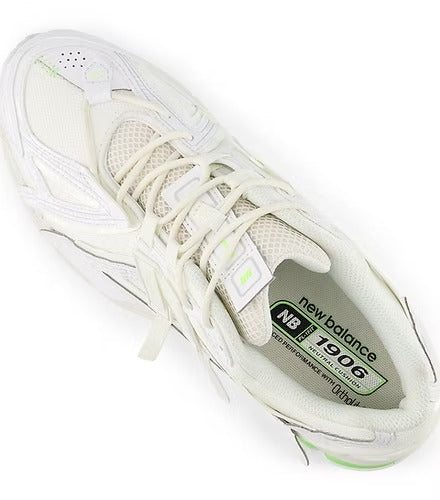 New Balance 1906 - Branco/Verde Neon