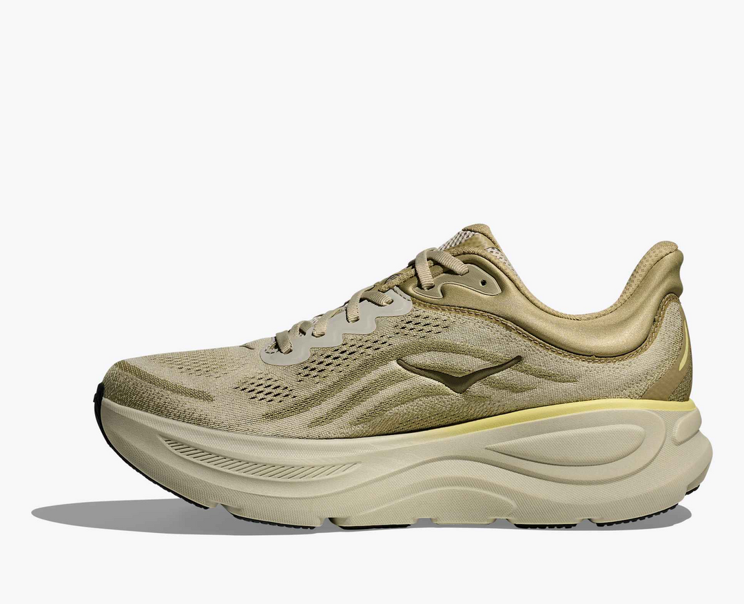 Hoka Bondi 9 - Bege/Oliva/Amarelo Claro