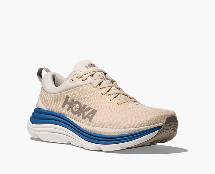 Hoka Gaviota 5 – Bege/Cinza Escuro