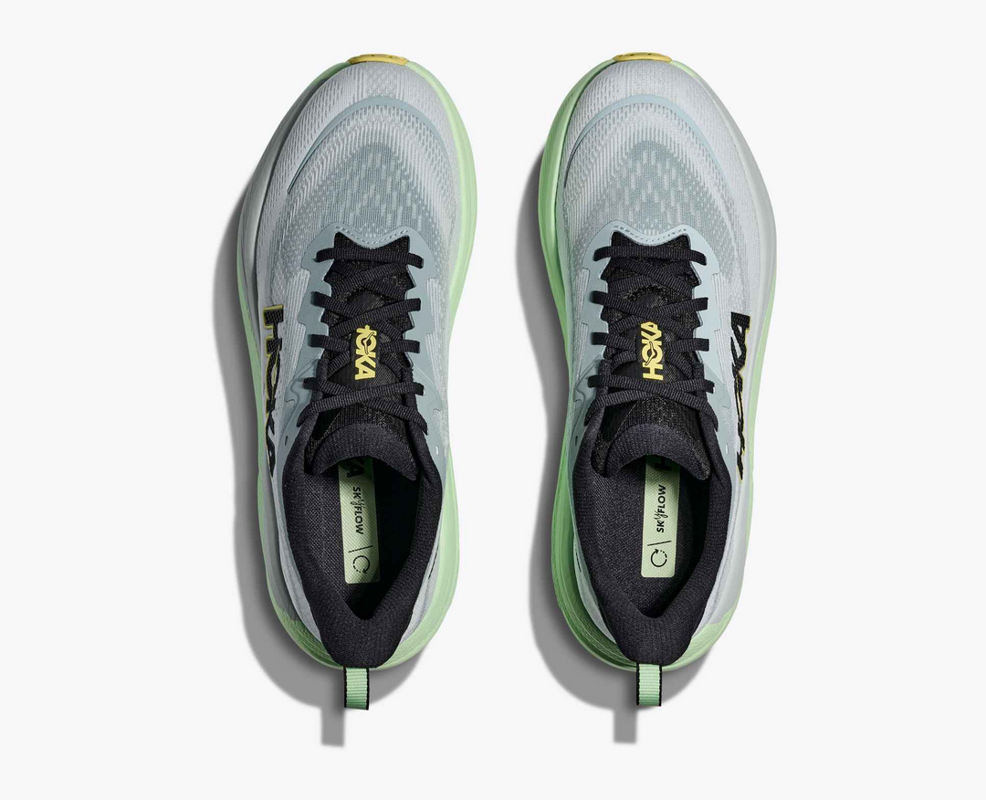 Hoka Skyflow - Cinza Azulado/Cinza Claro/Verde Menta
