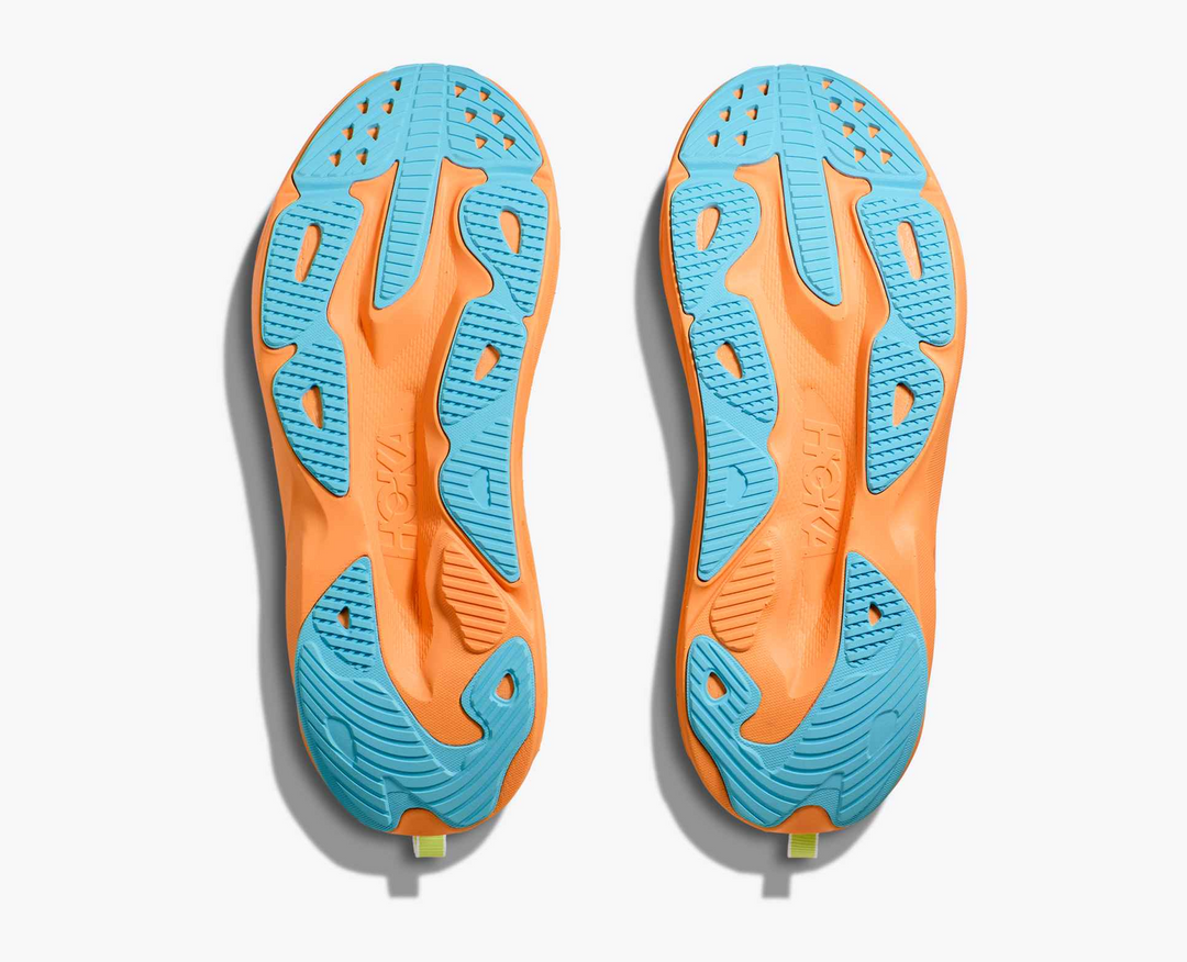Hoka Skyflow - Verde Lima/Laranja Coral