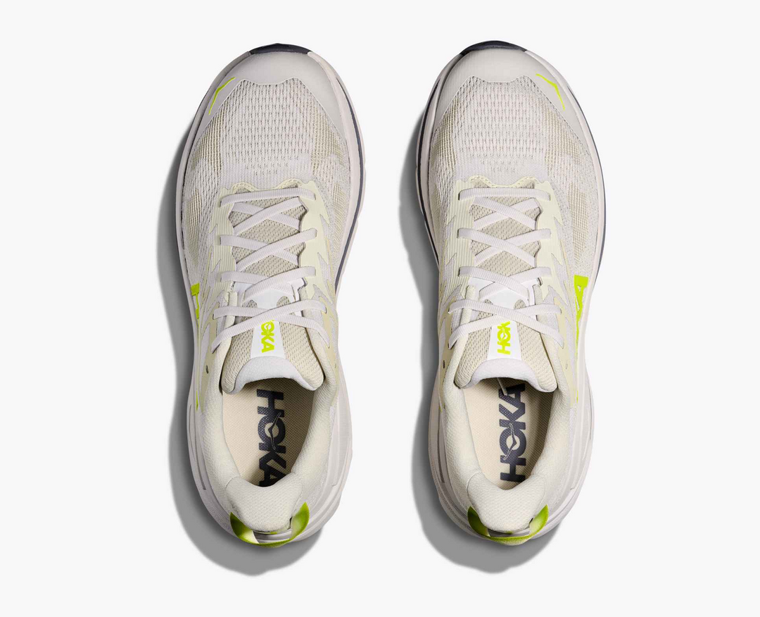Hoka Challenger 8 - Off White/Amarelo Limão