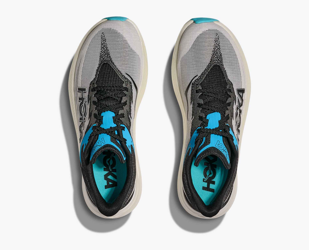 Hoka Rocket X 3 - Azul Capri/Preto/Cinza Claro