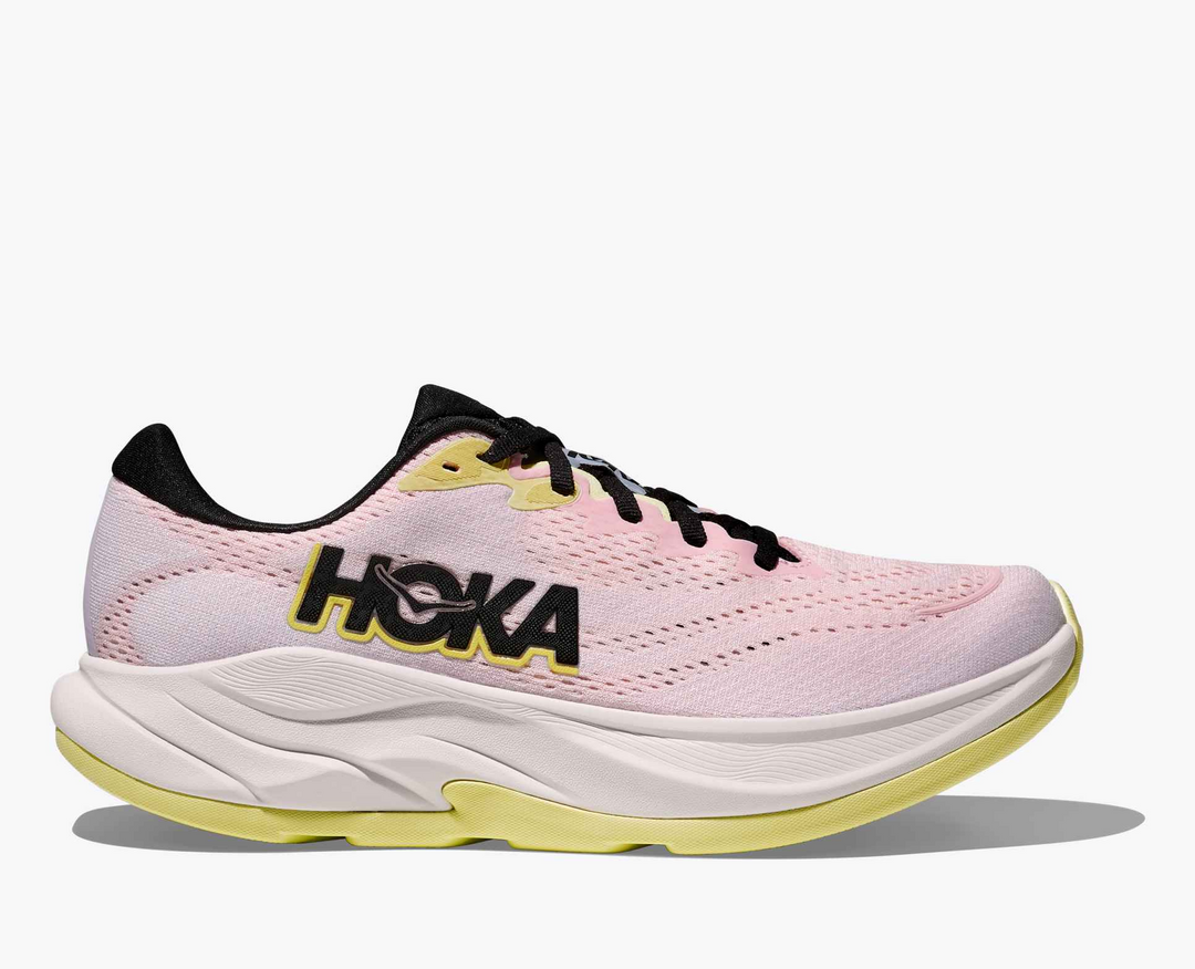 Hoka Rincon 4 - Rosa Claro/Branco/Amarelo