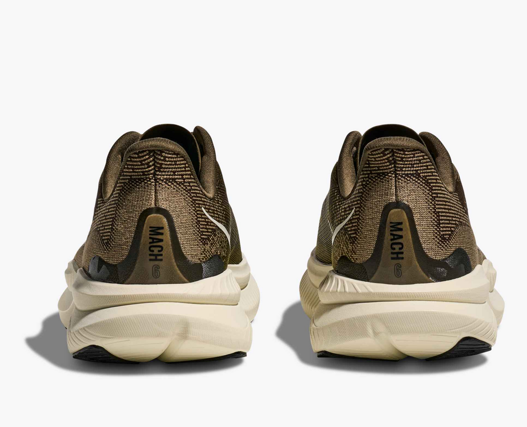 Hoka Mach 6 – Verde Oliva Antigo/Sal Trufado