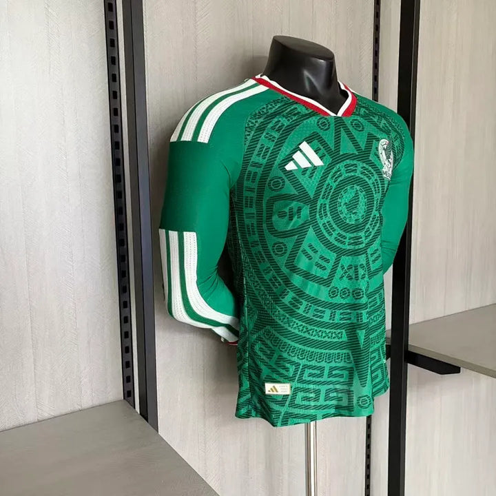 Camisa México Home 2026 Manga Longa - Versão Jogador