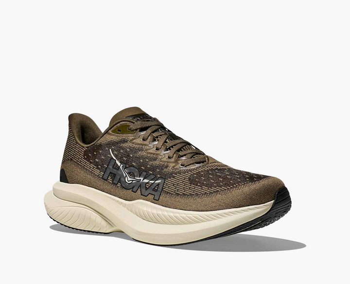 Hoka Mach 6 – Verde Oliva Antigo/Sal Trufado