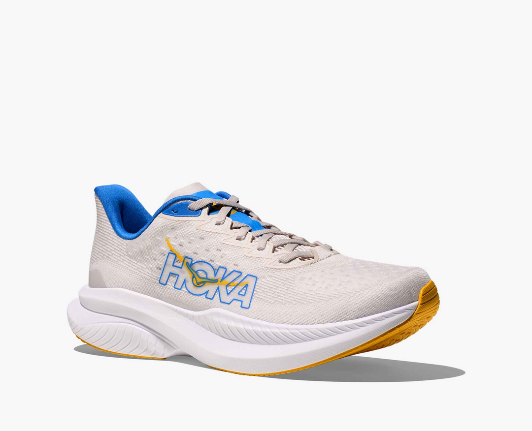 Hoka Mach 6 – Branco/Azul