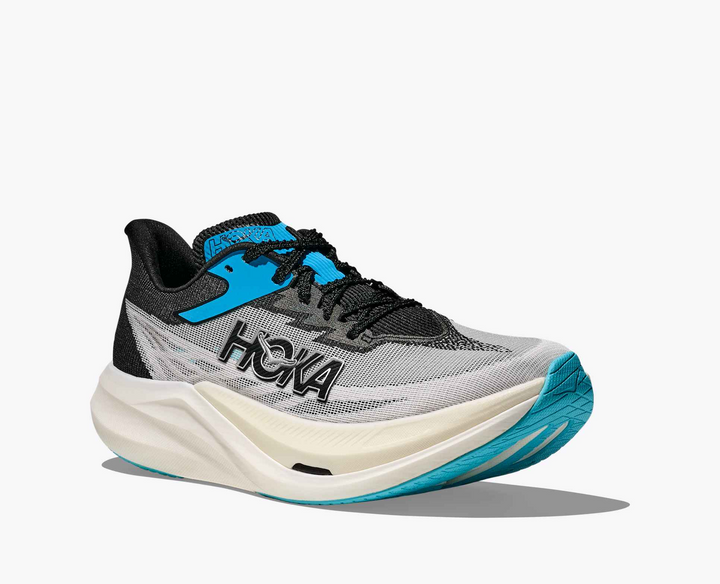 Hoka Rocket X 3 - Azul Capri/Preto/Cinza Claro