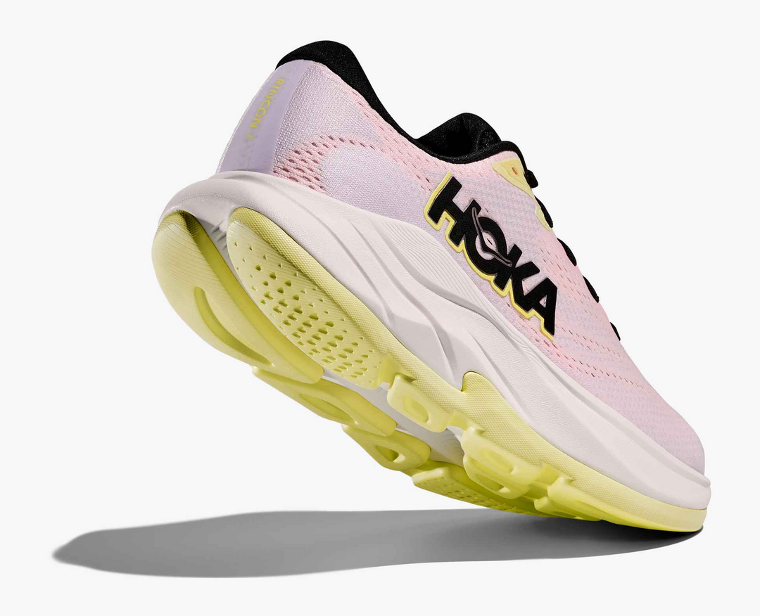 Hoka Rincon 4 - Rosa Claro/Branco/Amarelo