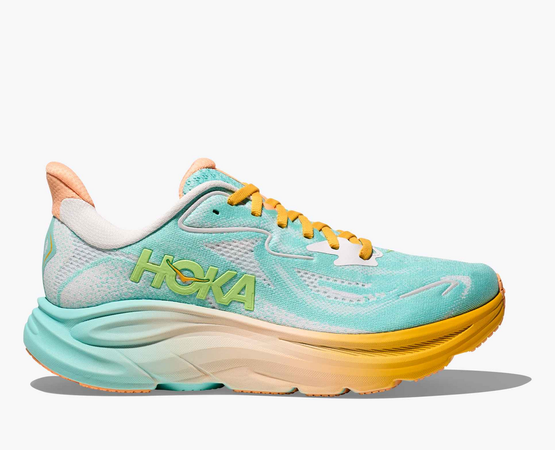 Hoka Clifton 10 - Azul Turquesa/Amarelo
