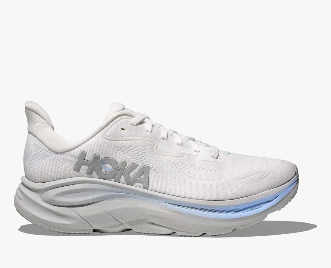 Hoka Clifton 10 – Branco/Azul Claro