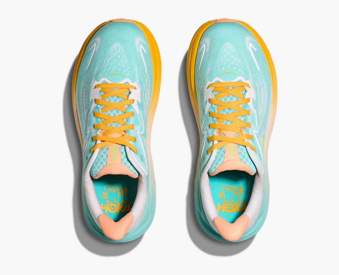 Hoka Clifton 10 - Azul Turquesa/Amarelo