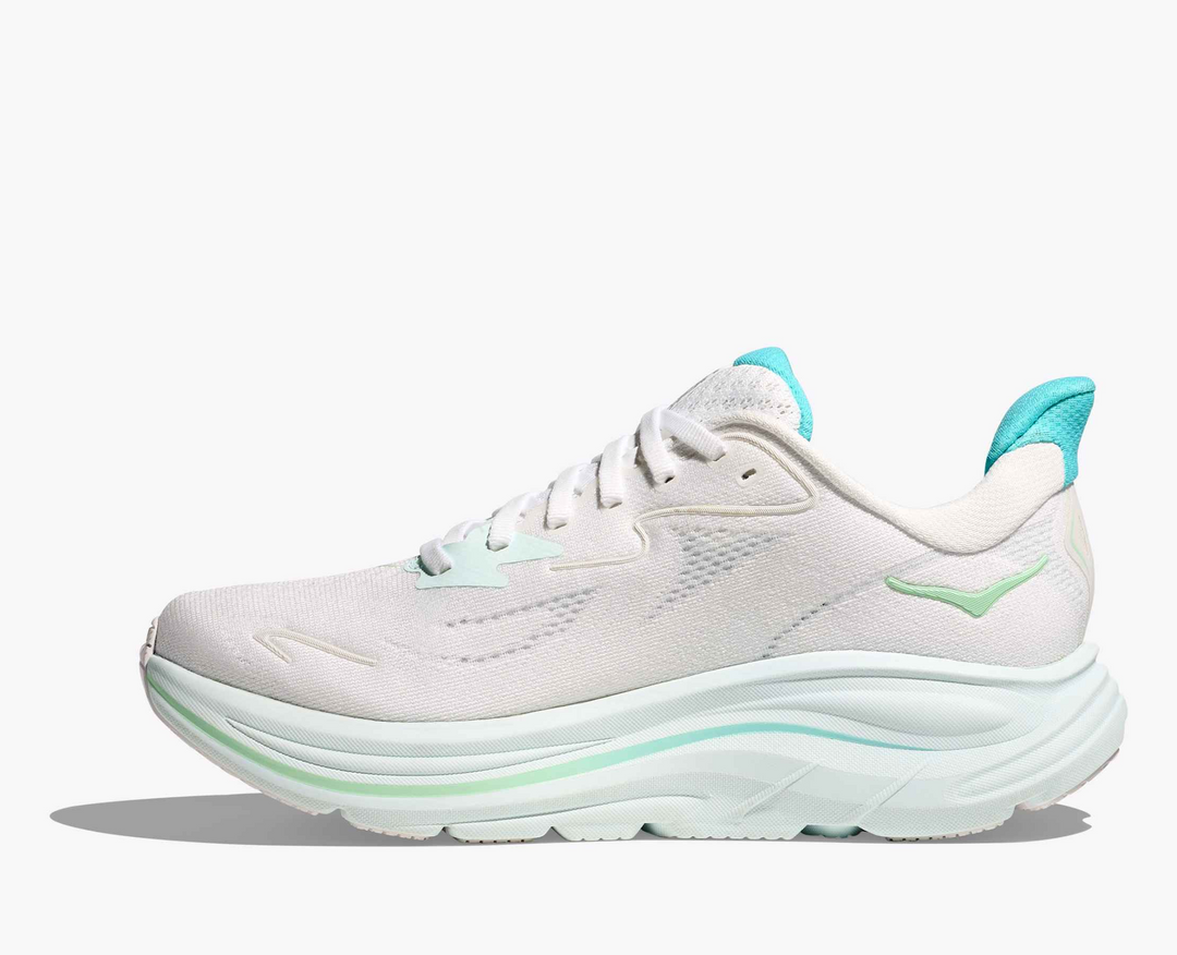 Hoka Clifton 10 - Branco/Azul Turquesa