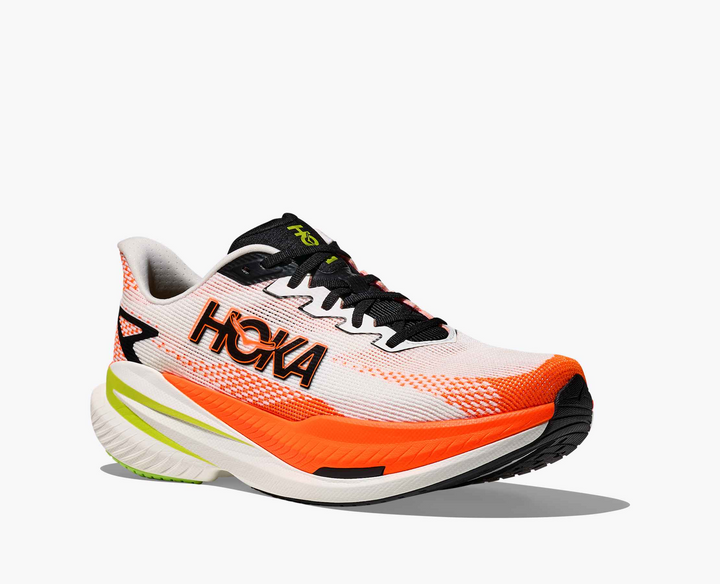 Hoka Mach X 3 - Branco/Laranja/Verde Oliva