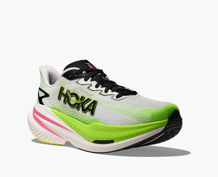 Hoka Mach X 3 - Branco/Verde Lima/Rosa