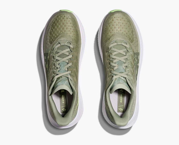 Hoka Mach 6 – Verde Floresta/Maçã Ácida