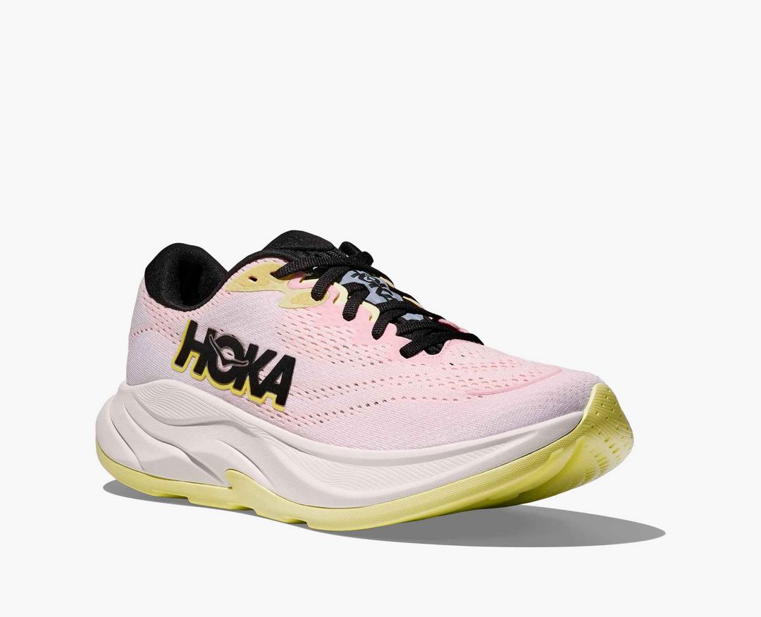 Hoka Rincon 4 - Rosa Claro/Branco/Amarelo