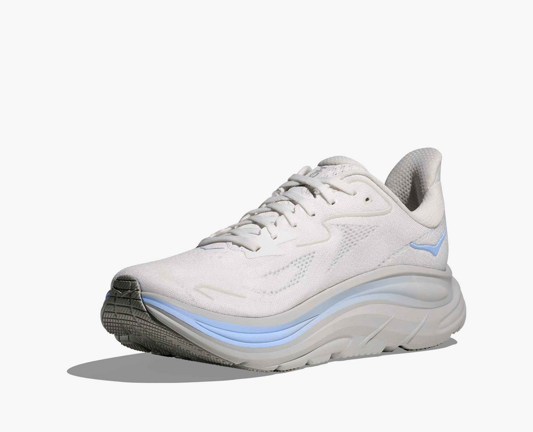 Hoka Clifton 10 – Branco/Azul Claro