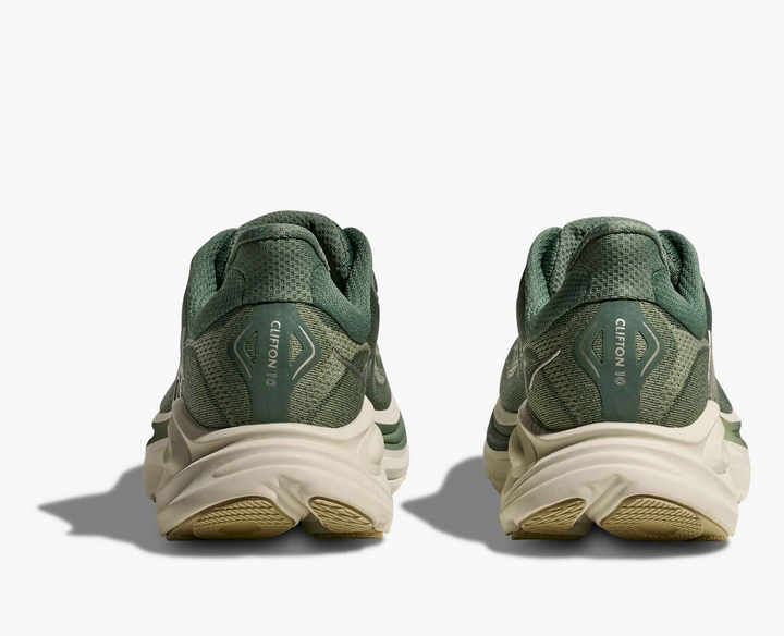 Hoka Clifton 10 – Verde/Bege Claro