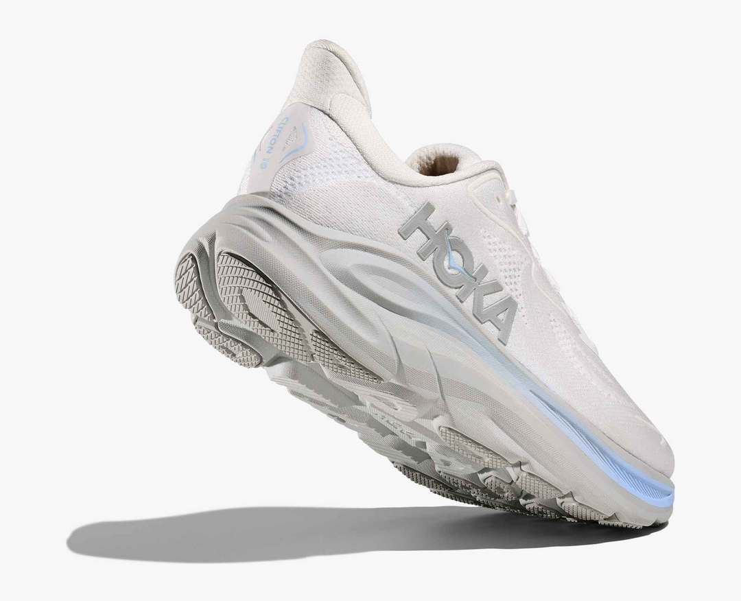 Hoka Clifton 10 – Branco/Azul Claro