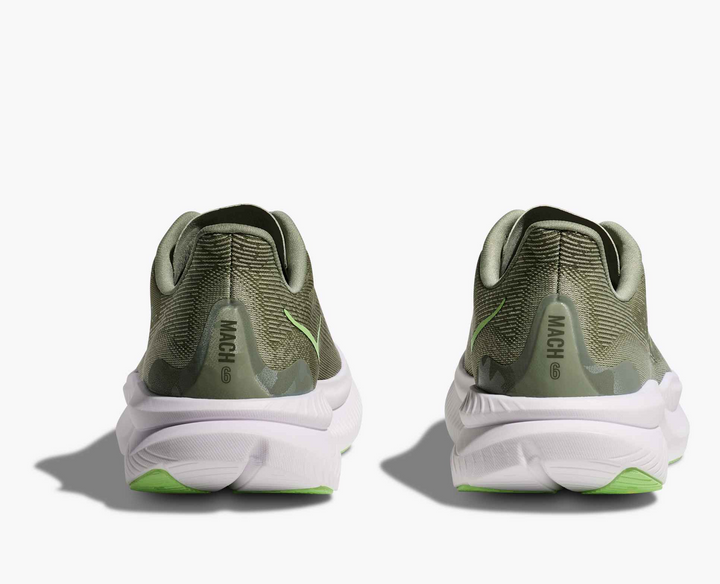 Hoka Mach 6 – Verde Floresta/Maçã Ácida