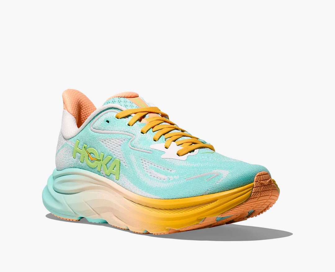 Hoka Clifton 10 - Azul Turquesa/Amarelo
