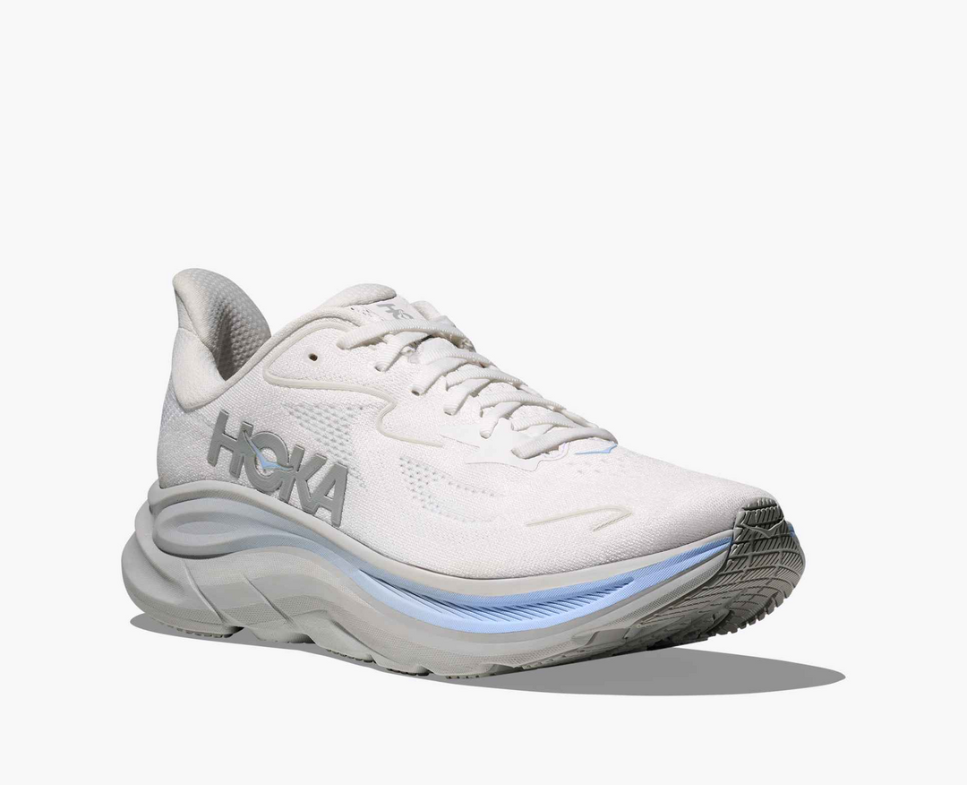 Hoka Clifton 10 – Branco/Azul Claro