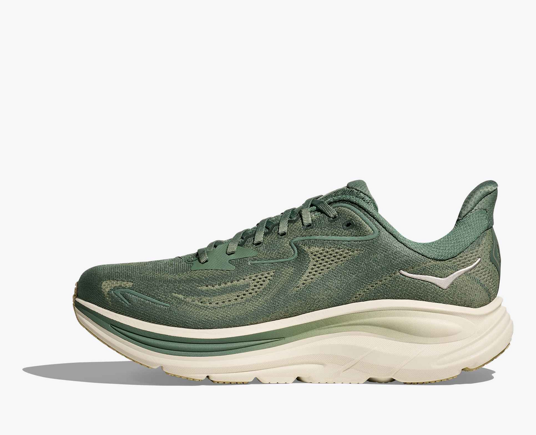 Hoka Clifton 10 – Verde/Bege Claro