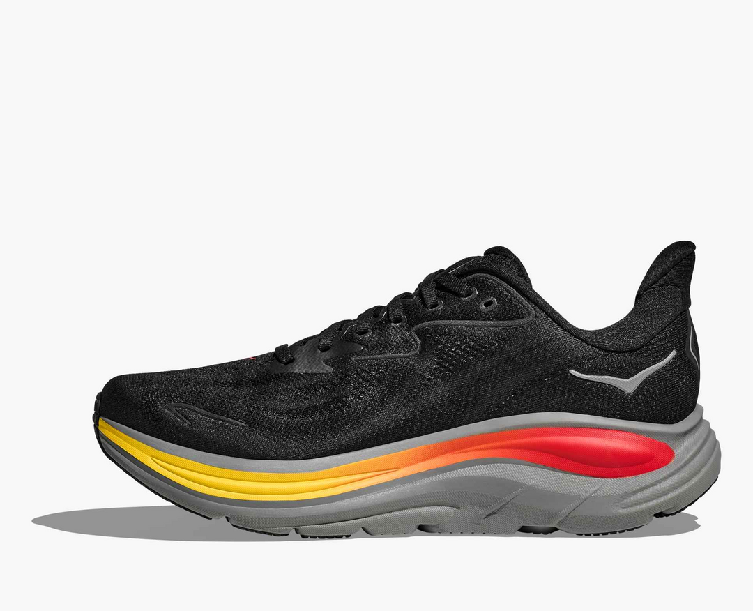 Hoka Clifton 10 – Preto/Cinza Escuro