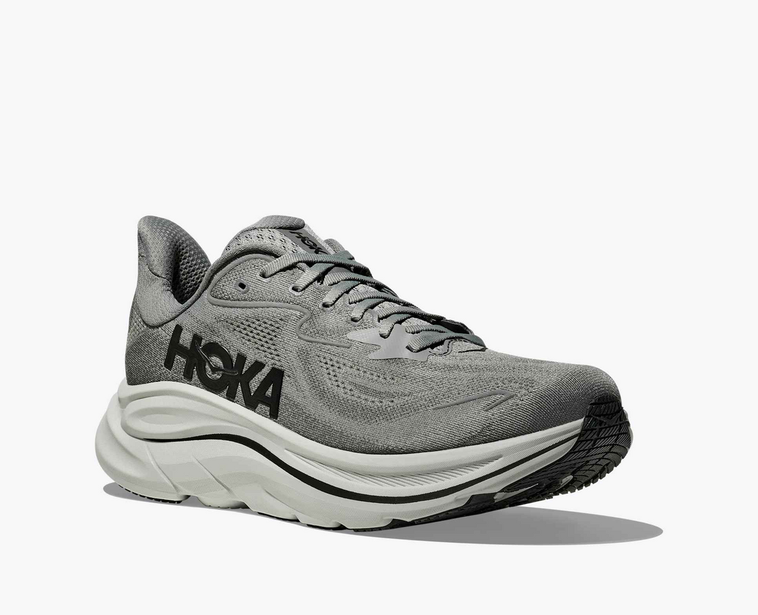Hoka Clifton 10 – Cinza Escuro/Preto