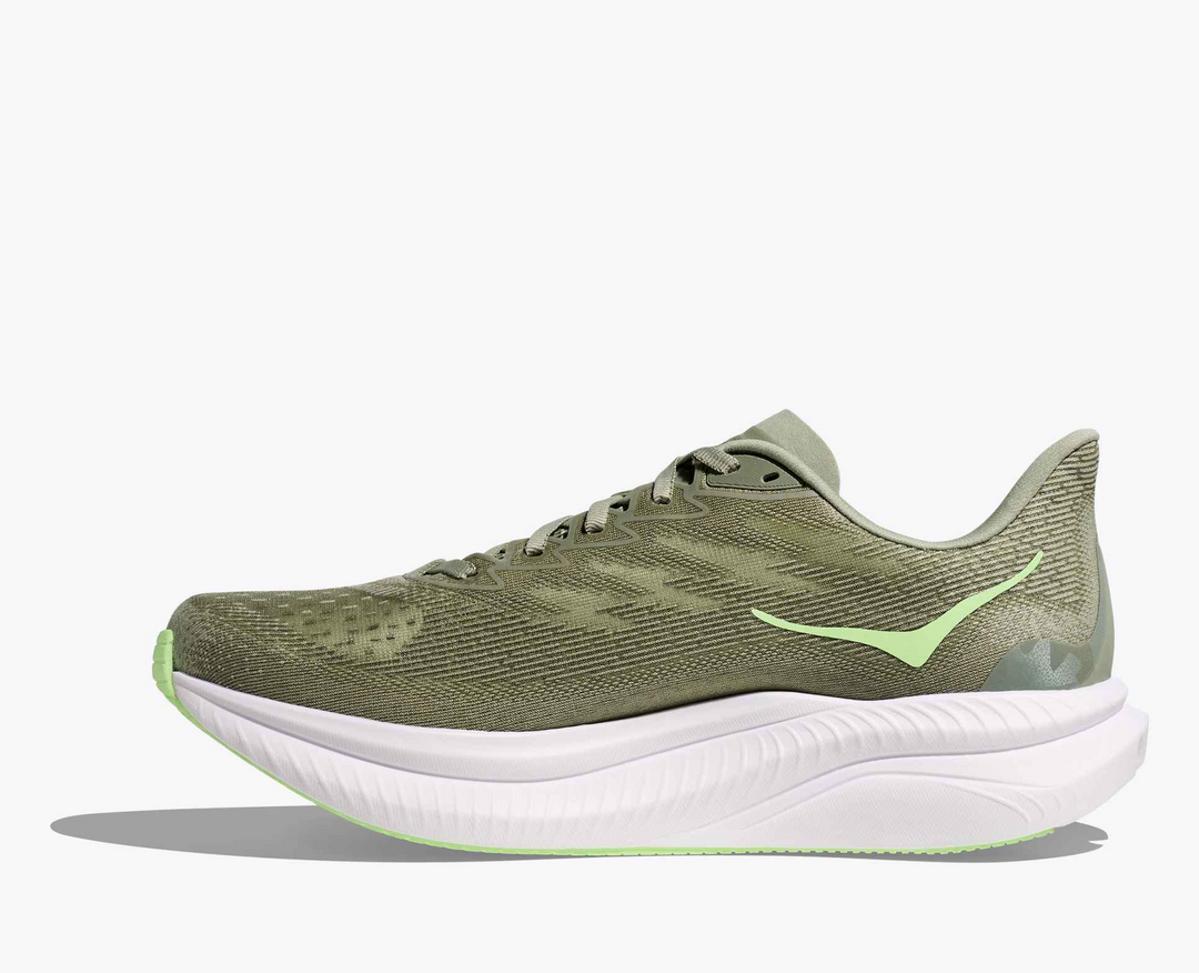Hoka Mach 6 – Verde Floresta/Maçã Ácida