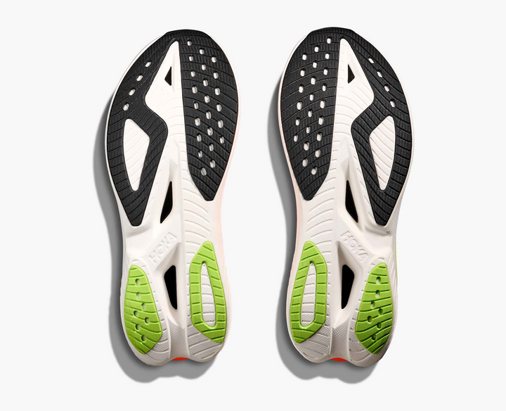 Hoka Mach X 3 - Branco/Laranja/Verde Oliva