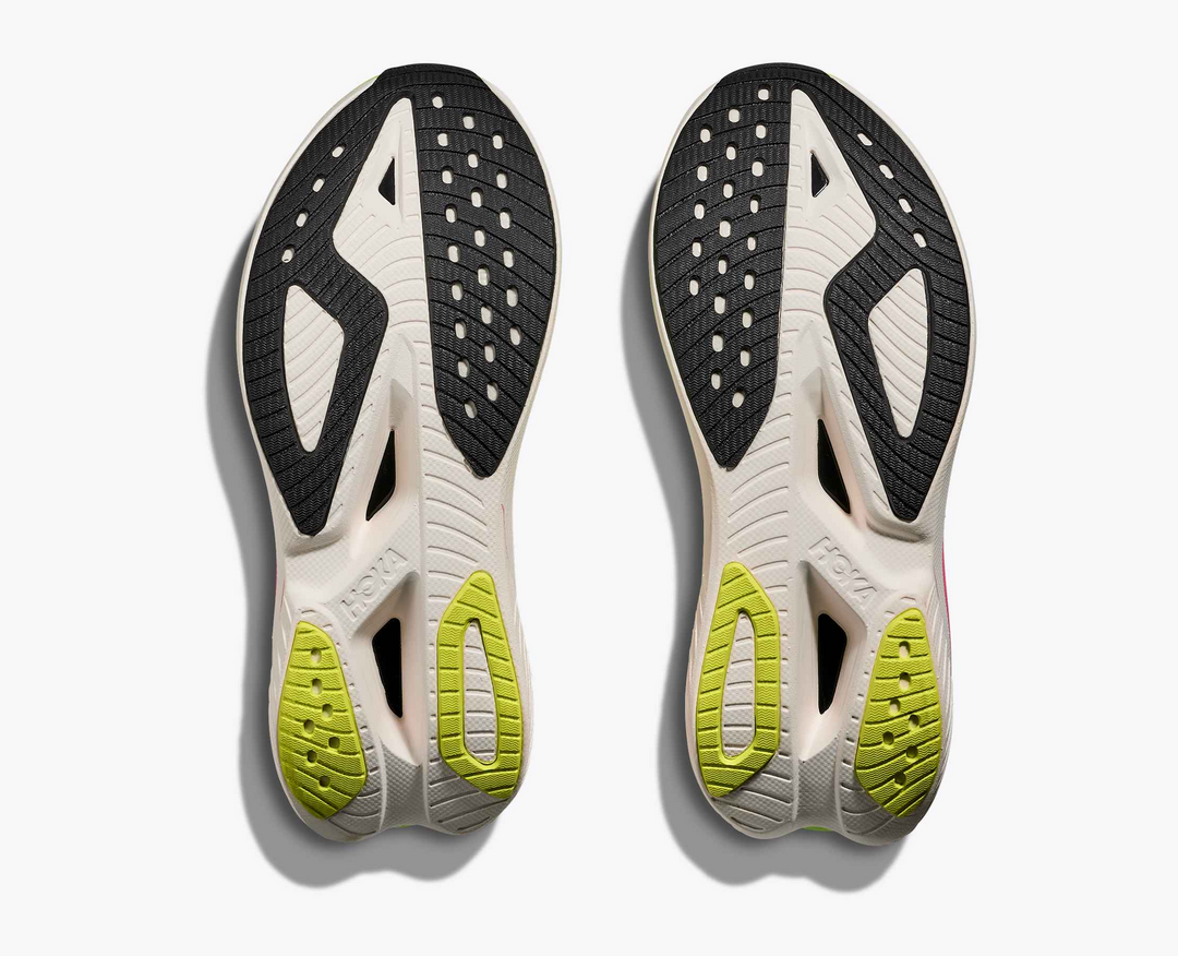 Hoka Mach X 3 - Branco/Verde Lima/Rosa