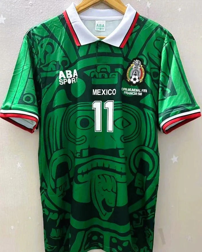 Camisa Retrô México 1998/99 Home - Blanco #11