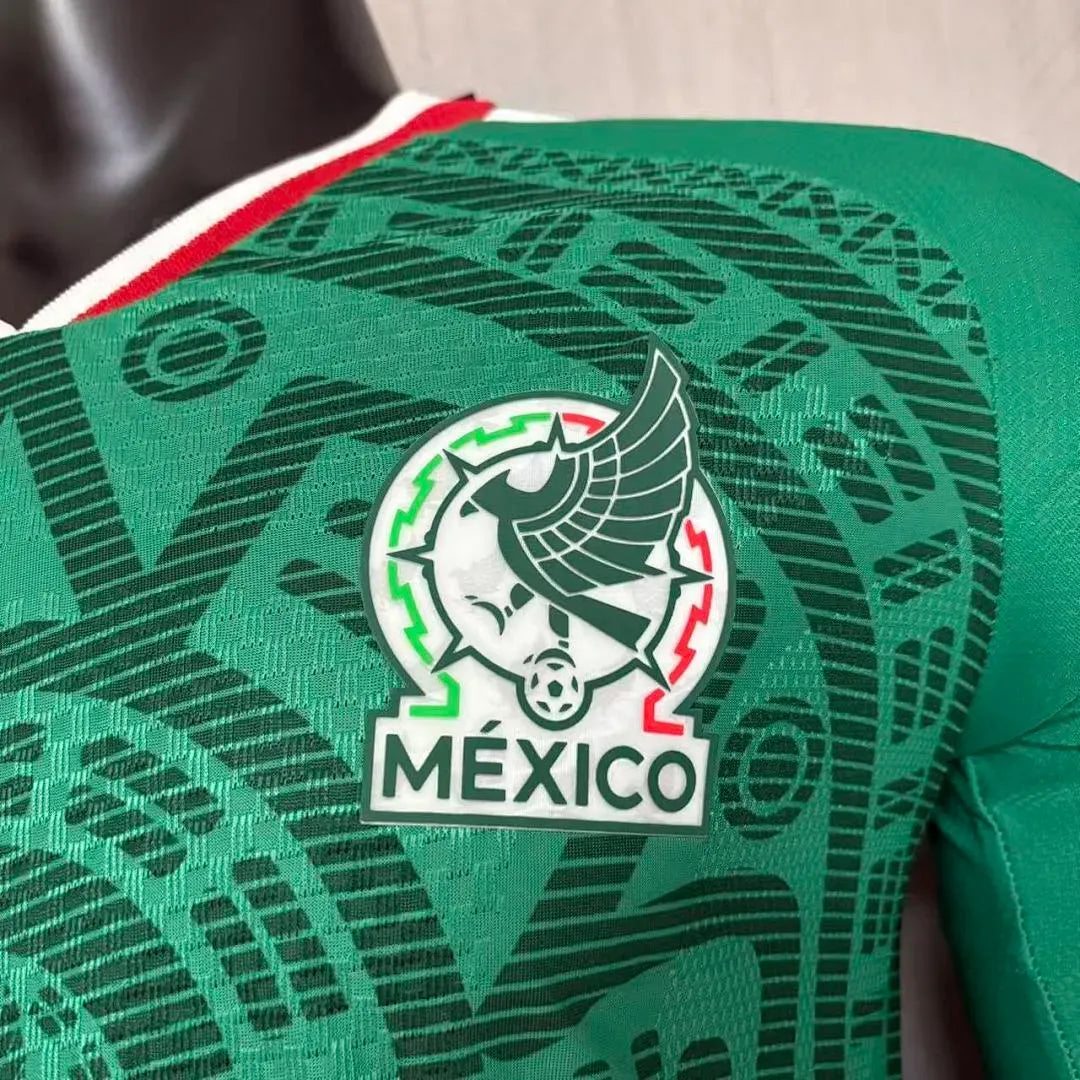 Camisa México Home 2026 Manga Longa - Versão Jogador