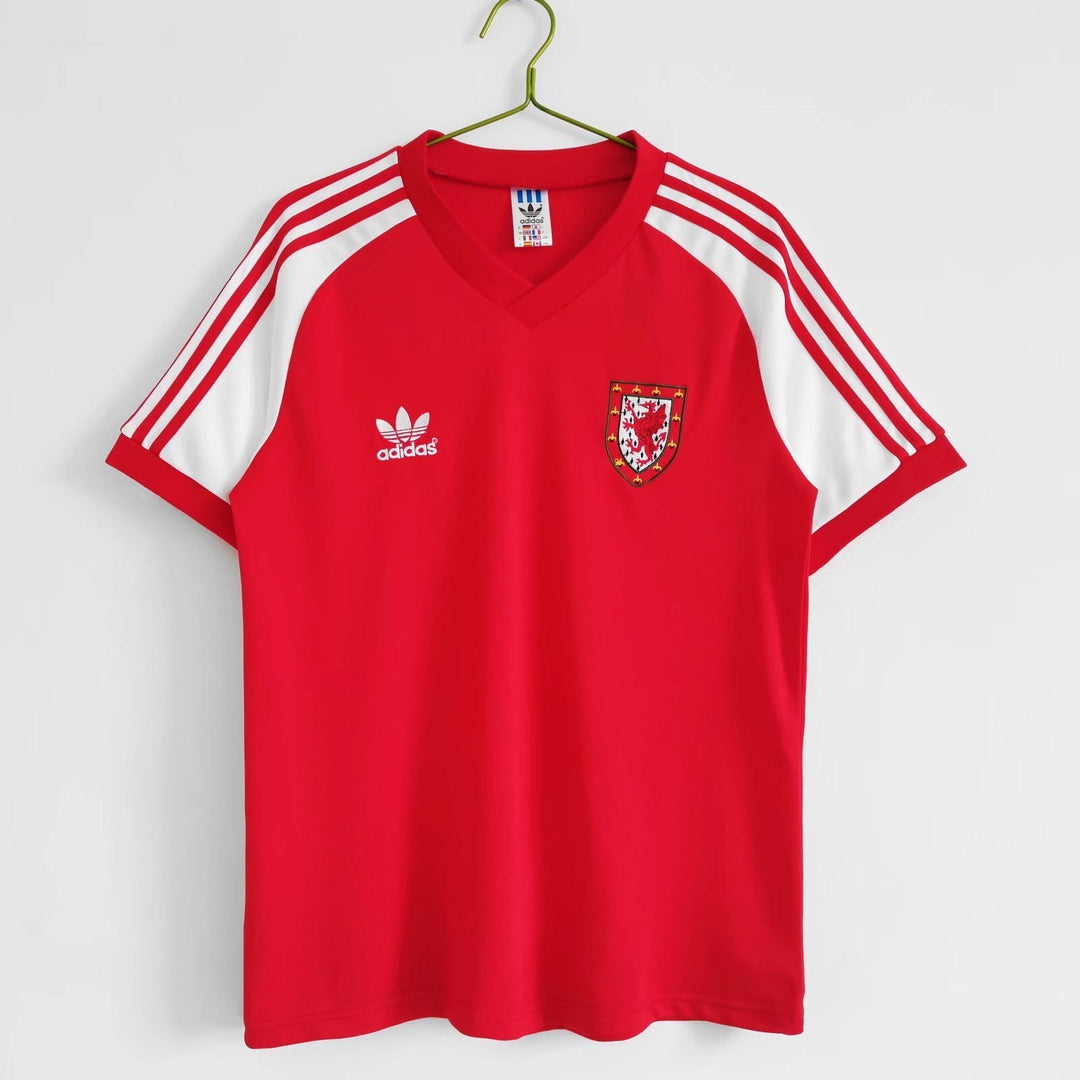 Camisa Retrô País de Gales 1980 Home
