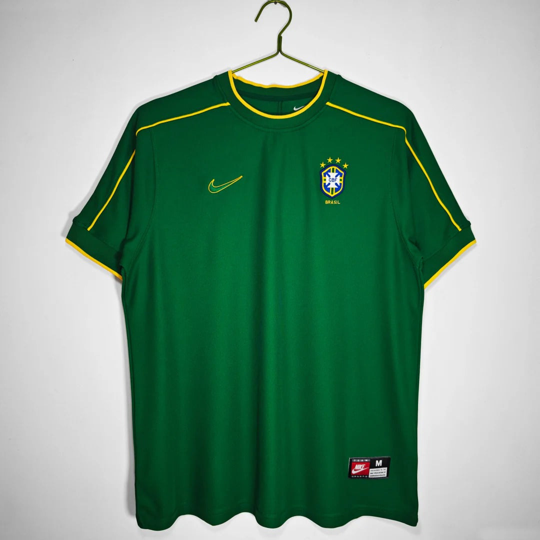 Camisa Retrô Brasil de Goleiro 1998 Home
