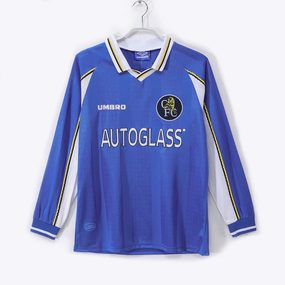 Camisa Retrô Chelsea 1997/99 Home - Manga Longa