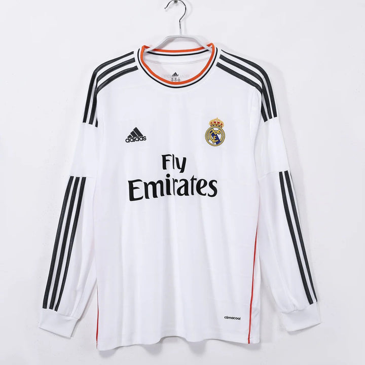 Camisa Retrô Real Madrid 2013/14 Home - Manga Longa
