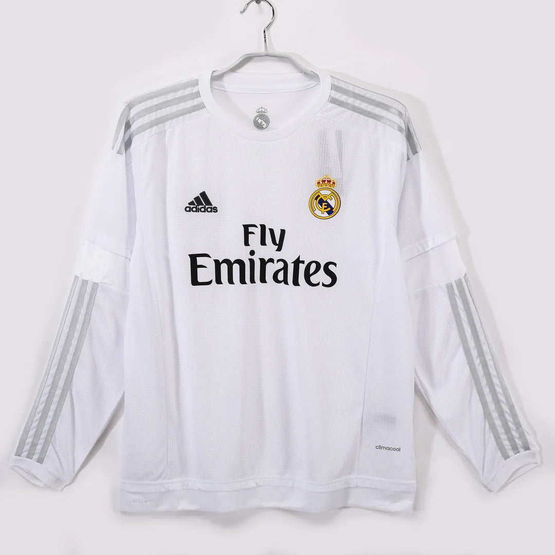 Camisa Retrô Real Madrid 2015/16 Home - Manga Longa