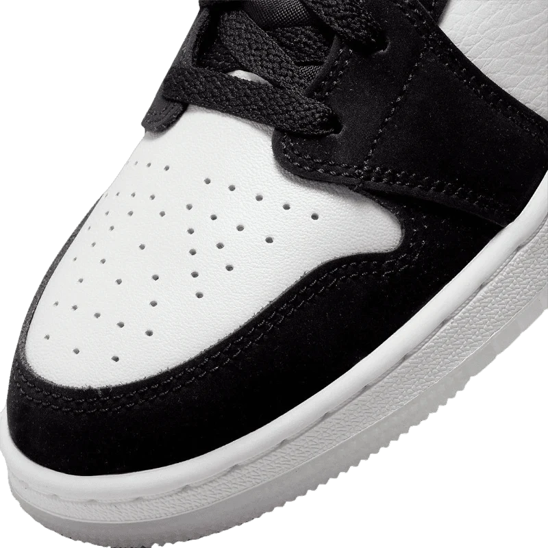 Air Jordan 1 Mid SE Diamond - Preto/Off White/Solado Translúcido