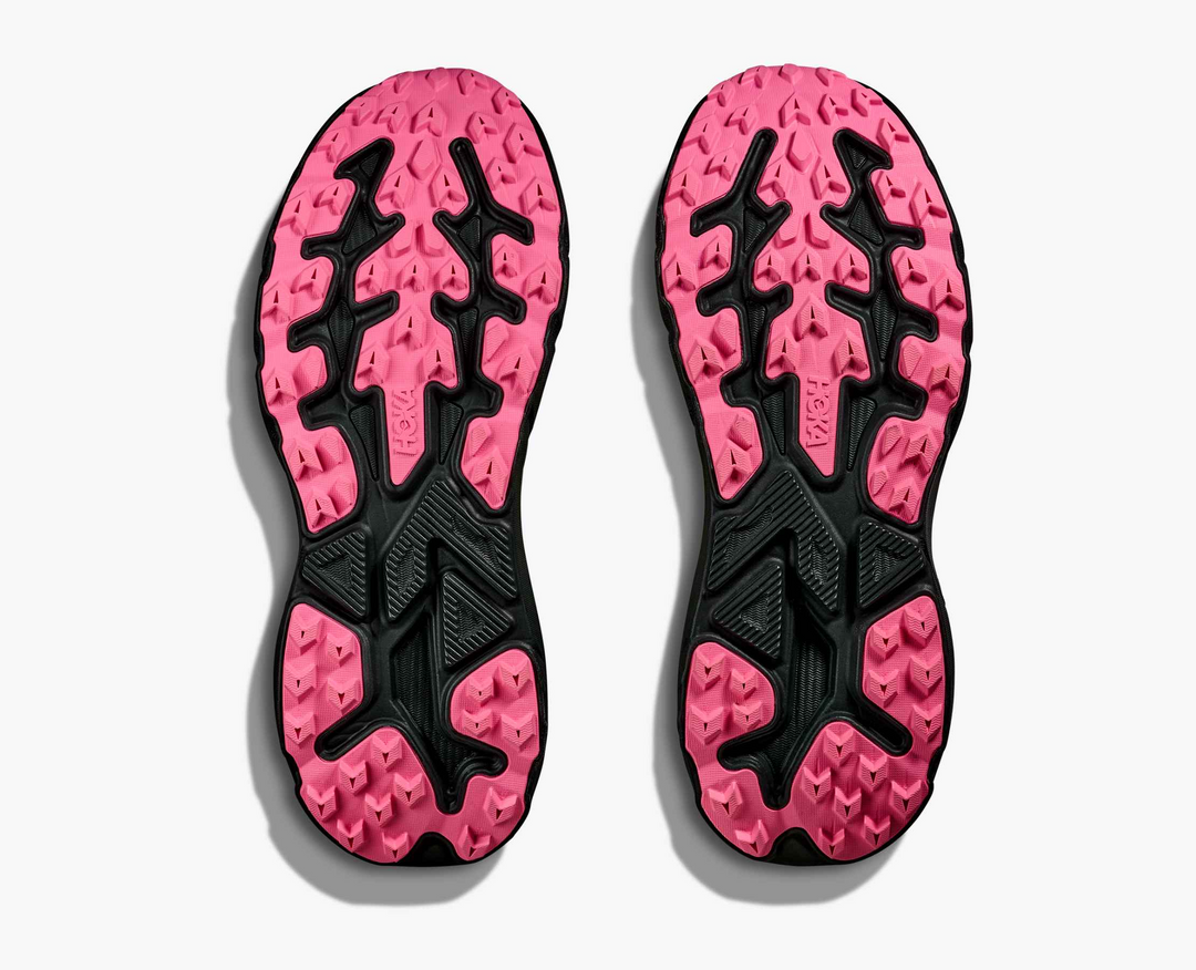 Hoka Challenger 8 - Amarelo Limão/Preto/Rosa Pink