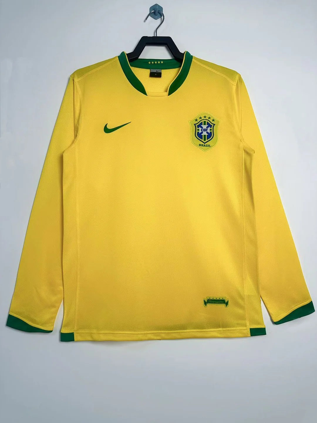 Camisa Retrô Brasil 2006 Home - Manga Longa