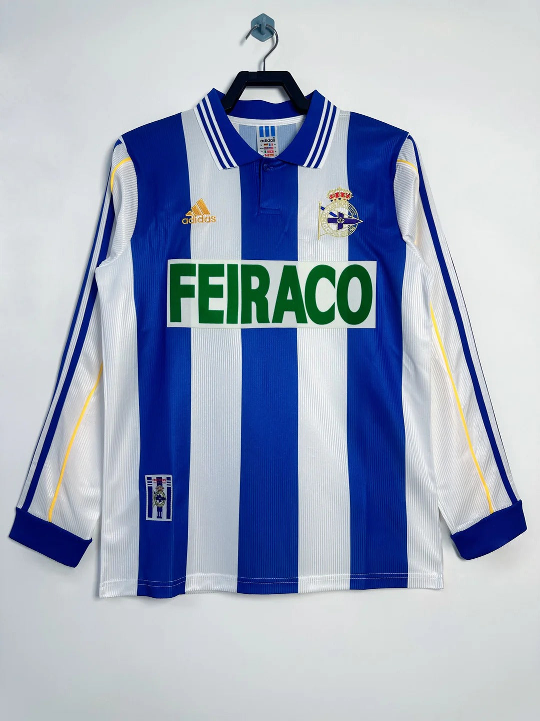 Camisa Retrô Deportivo La Coruña 1999/00 Home - Manga Longa