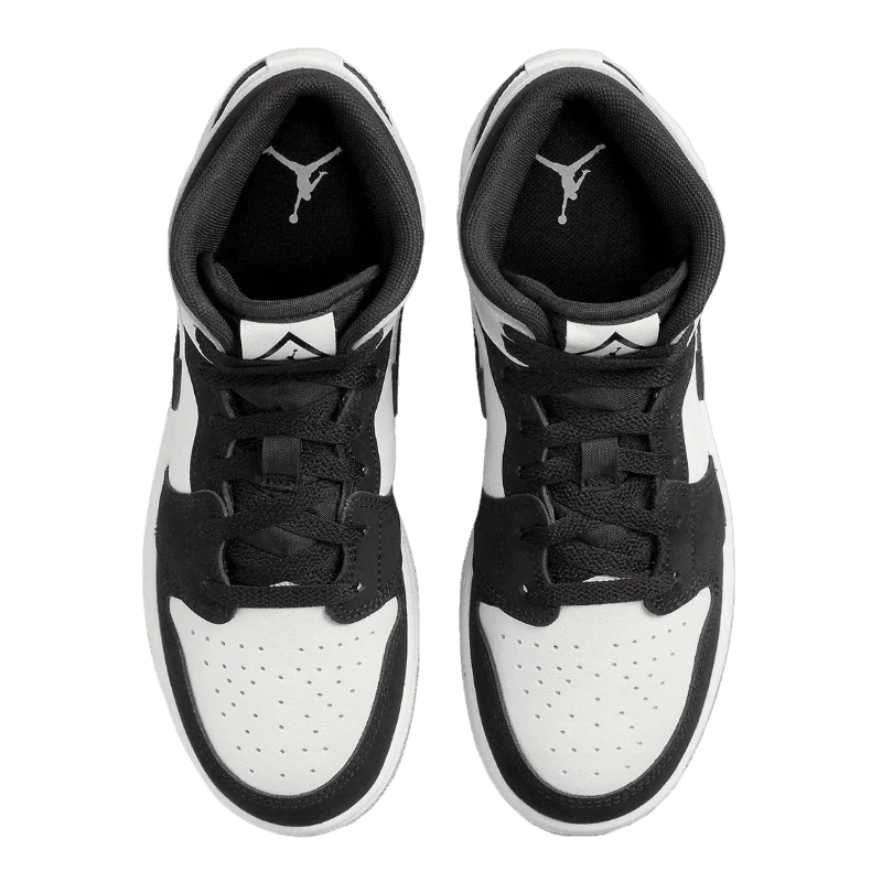 Air Jordan 1 Mid SE Diamond - Preto/Off White/Solado Translúcido